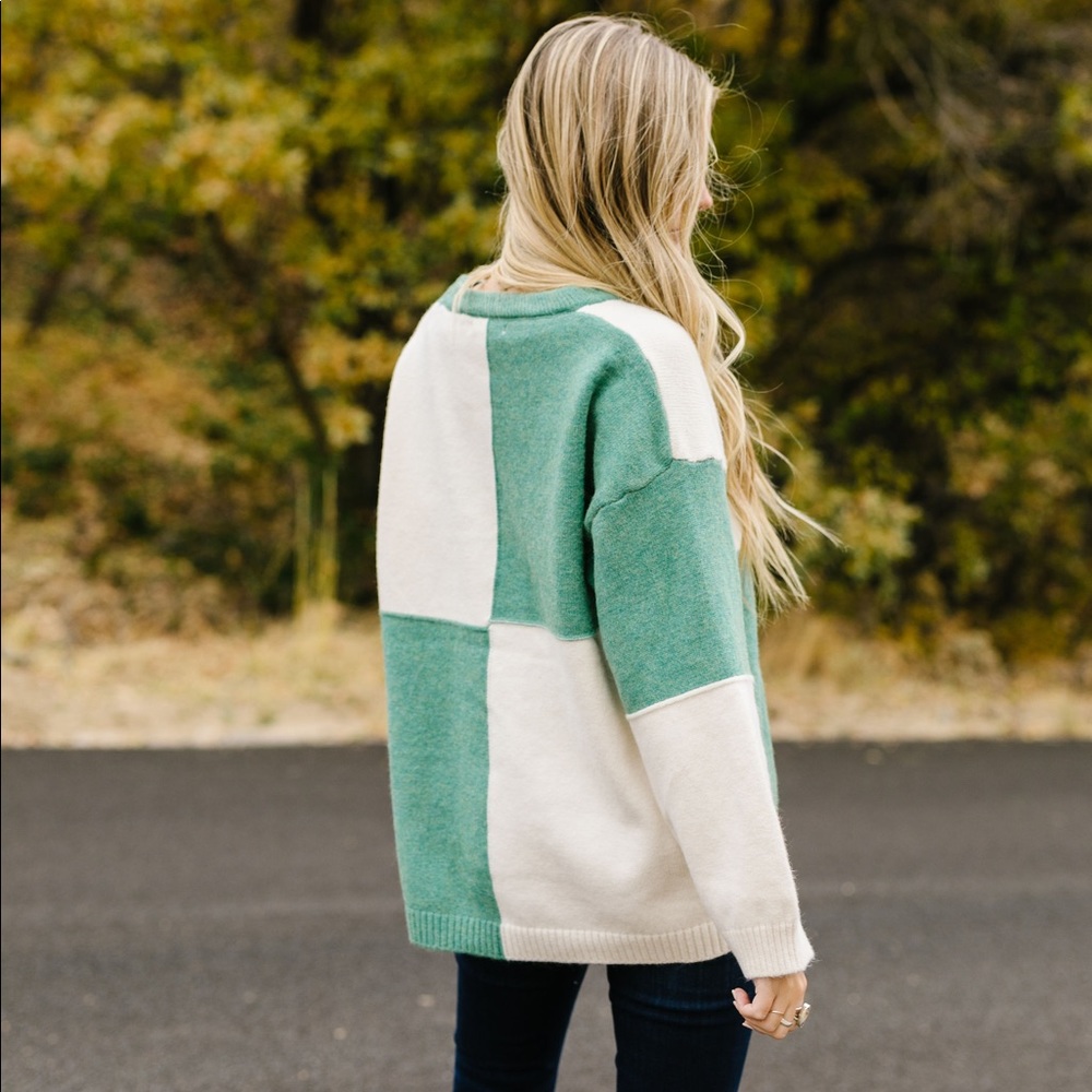 Kelly Four Square Color Block Sweater - Picture 5 of 7